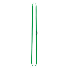 Petzl Anneau open sling green 120 cm side view for anchor setup.