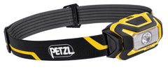 PETZL ARIA 1 headlamp front view, bright 350 lm for precise nearby tasks.