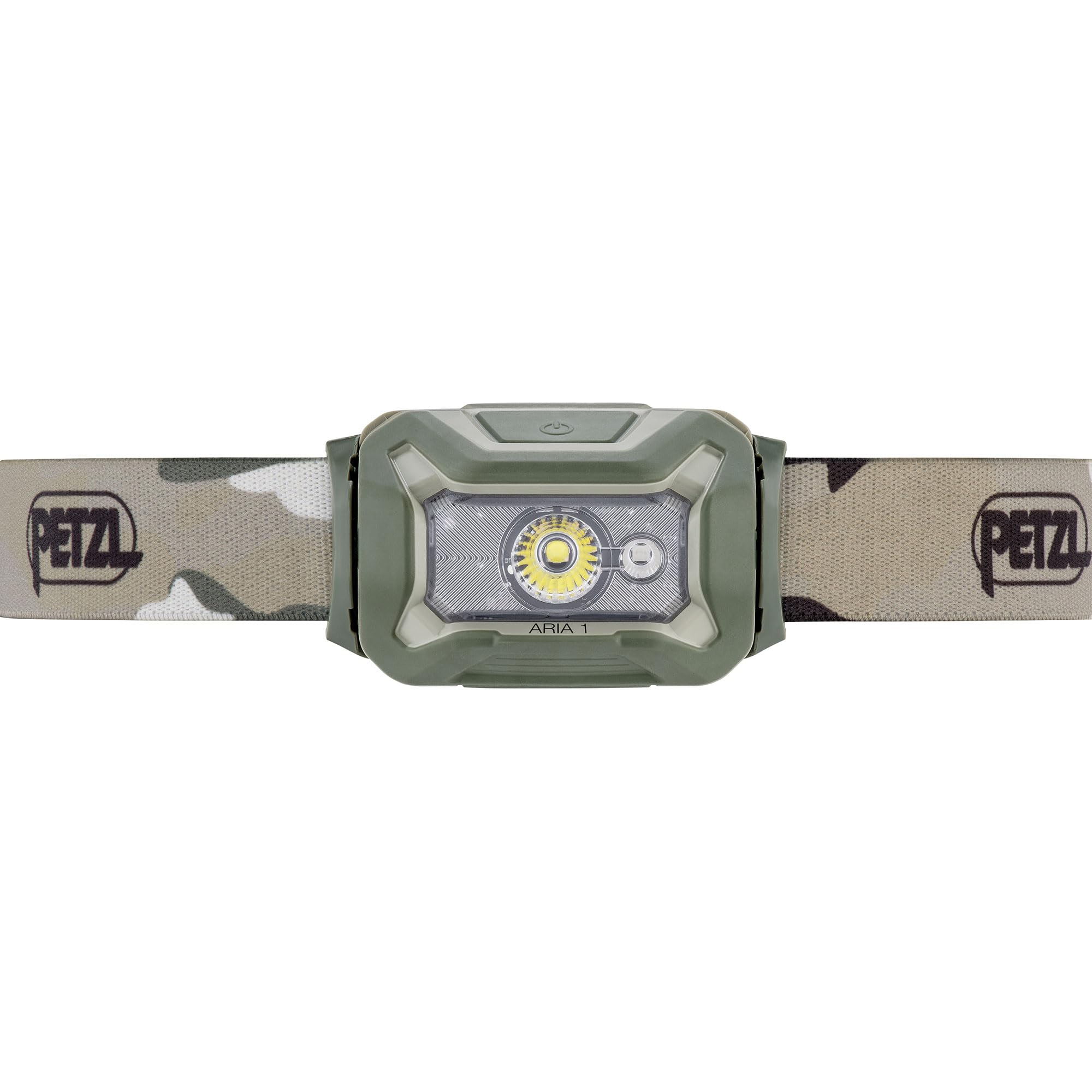 PETZL ARIA 1 RGB headlamp with broad flood beam for close tasks.