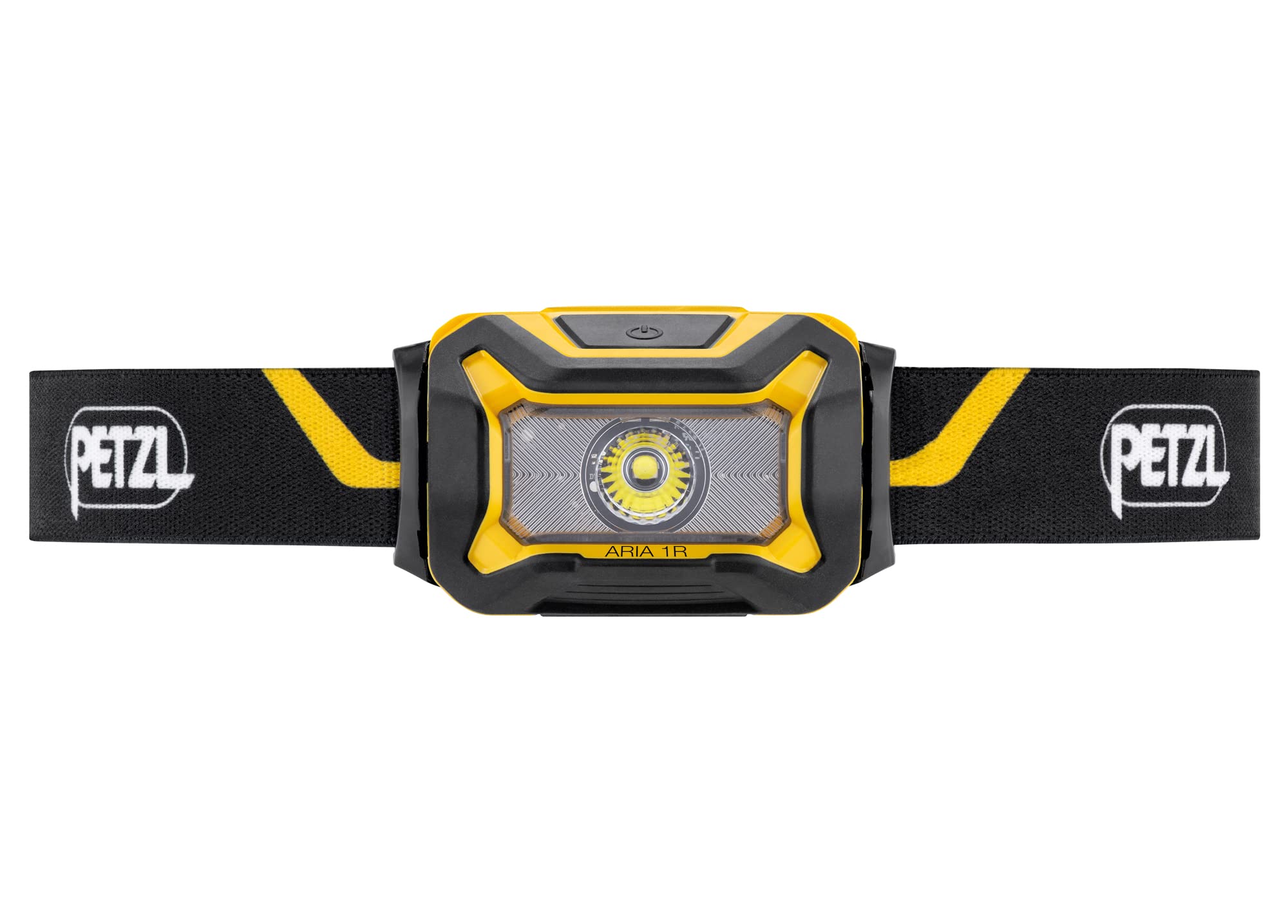PETZL ARIA 1R headlamp side profile highlights rugged construction for harsh environments
