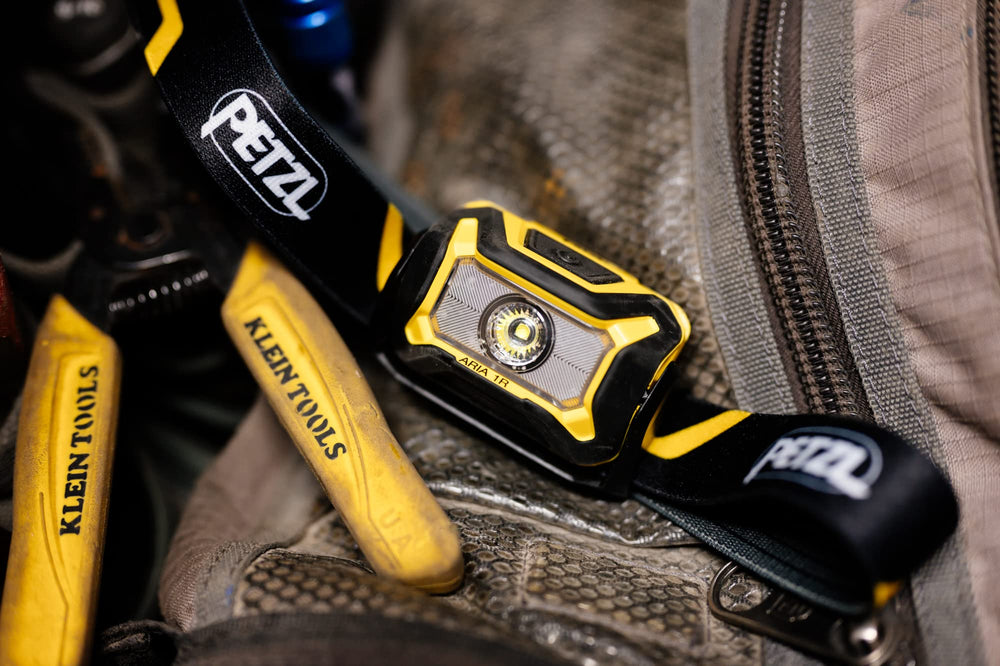 PETZL ARIA 1R IP67 rating emphasizes dust and water resistance