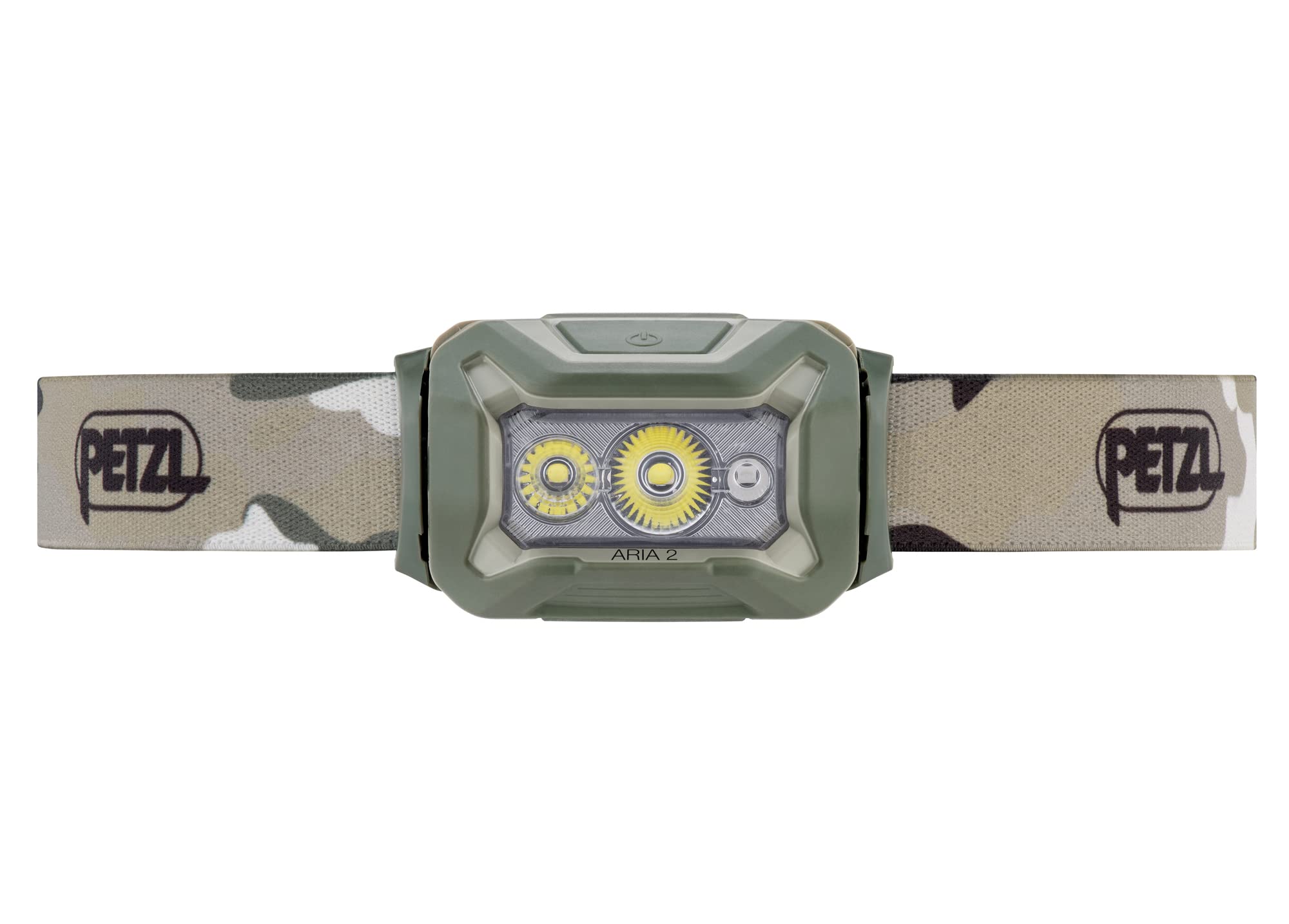PETZL ARIA 2 RGB beam pattern illustrates even flood illumination for close-range work
