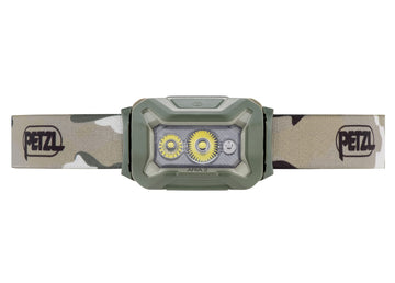 PETZL ARIA 2 RGB beam pattern illustrates even flood illumination for close-range work