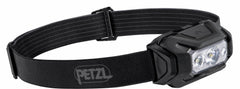 Petzl ARIA 2 RGB headlamp front view highlights compact, bright output for hands-free tasks