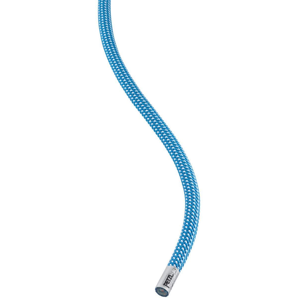 Petzl Arial 9.5mm blue 70m rope for alpine climbs with durable handling in wet conditions