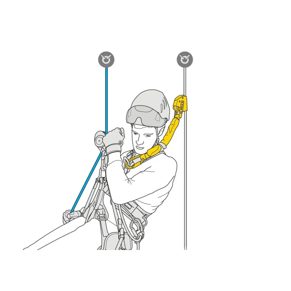 PETZL Asap'Sorber abrasion-protection design safeguards rope from abrasion.