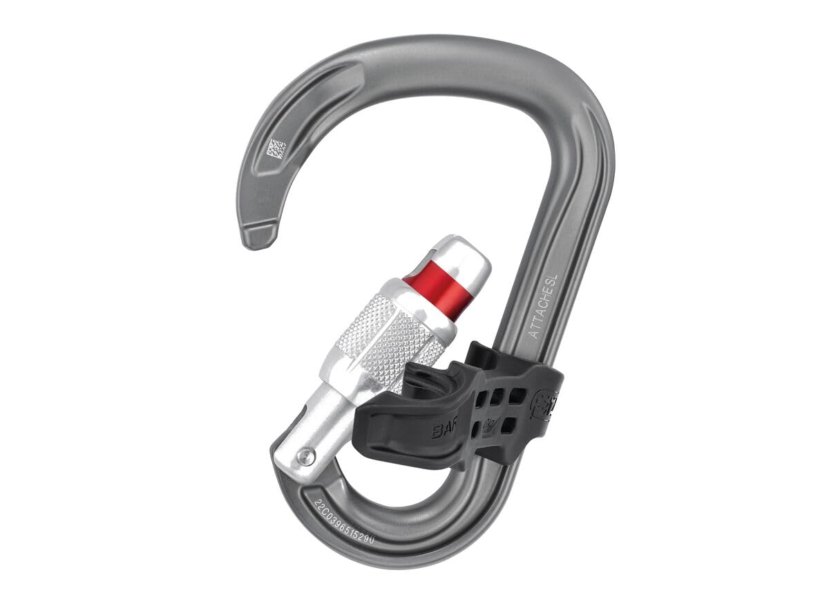 Petzl Attache Bar round-stock basket delivers smooth rope glide.