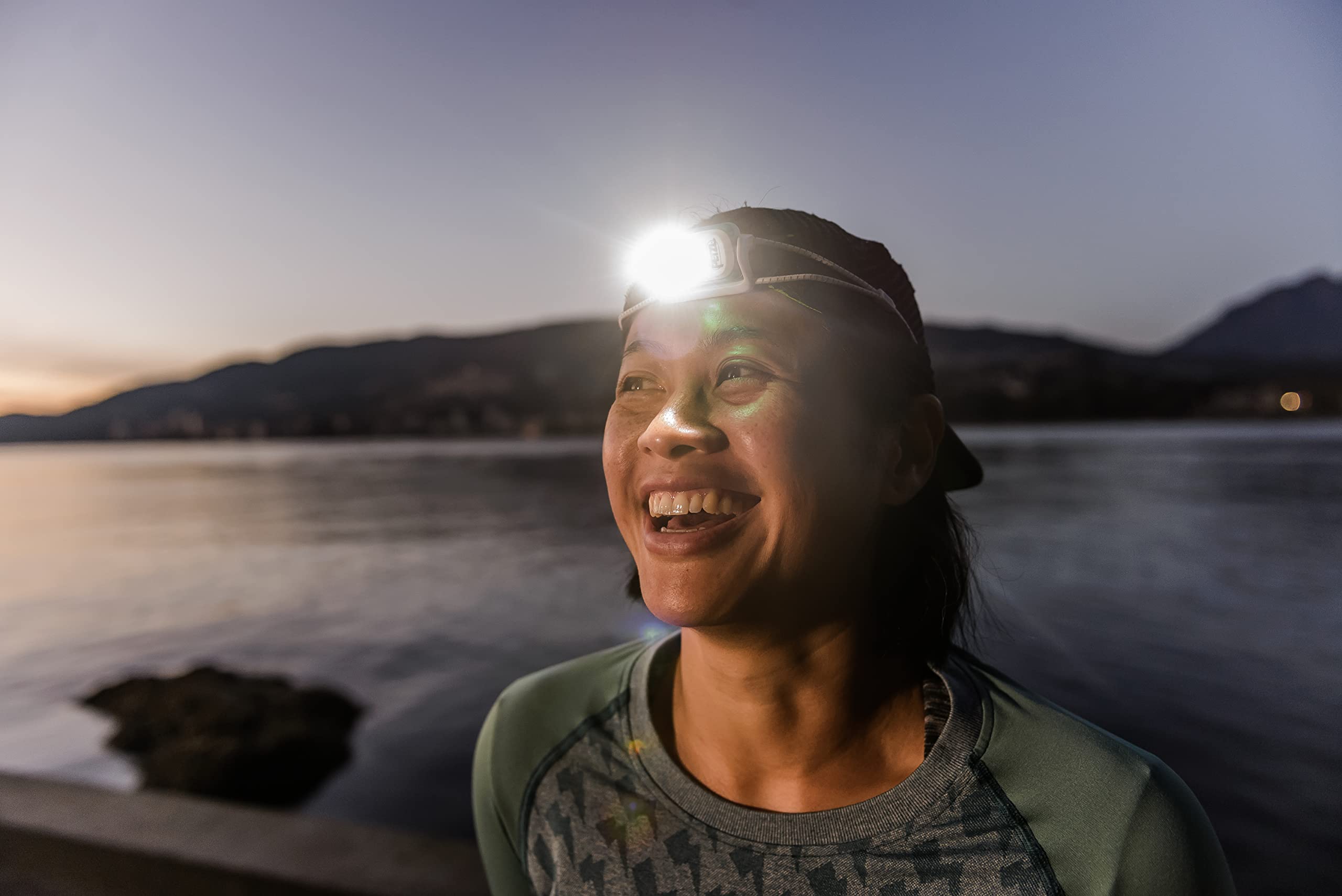 Petzl Bindi red night-vision mode preserves eyes for maps and reading.