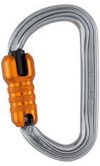 Petzl Bm'D ANSI carabiner gray body for secure device connections and light weight.