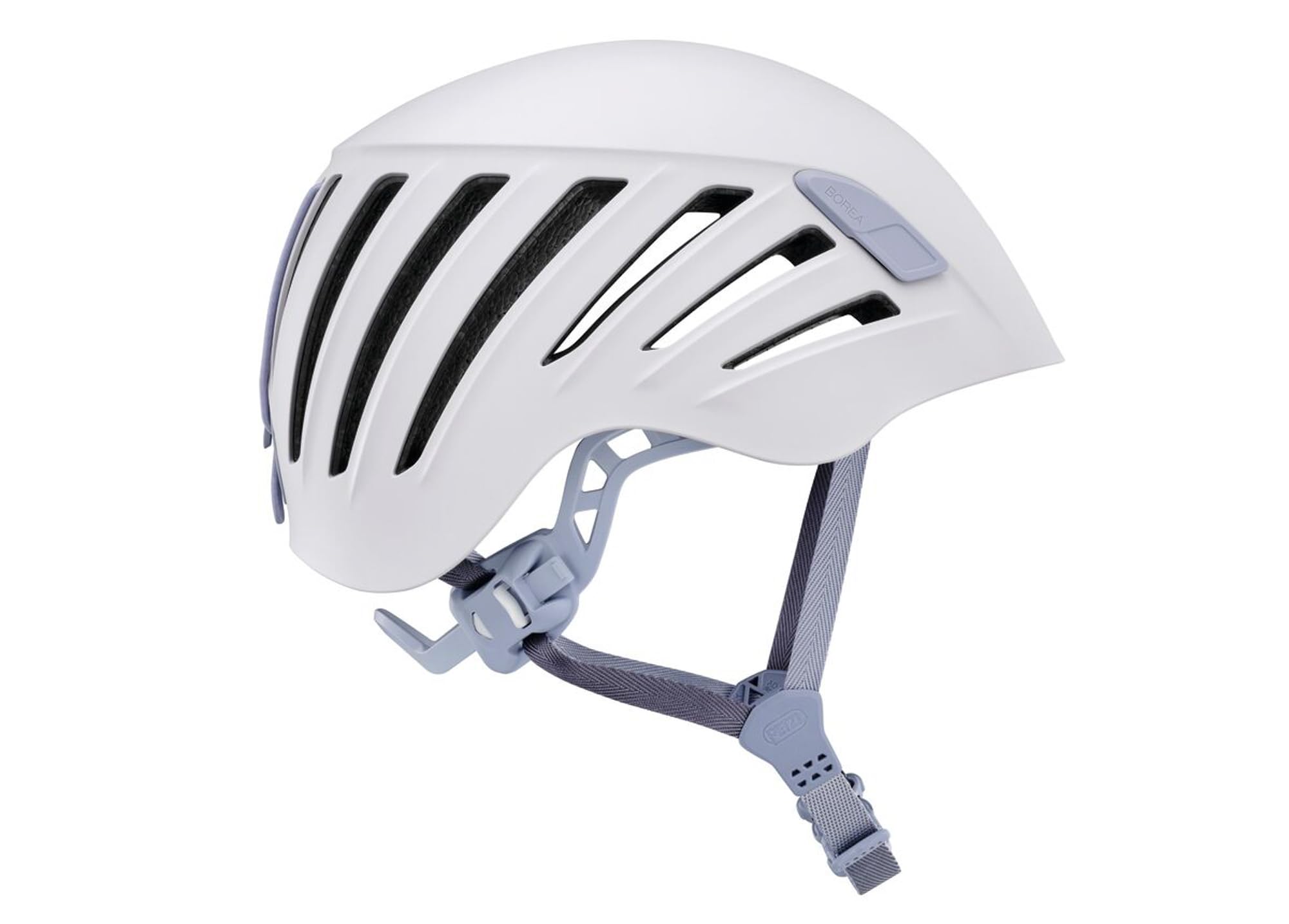 Petzl BOREA thick ABS shell resists scratches and impacts for rugged use