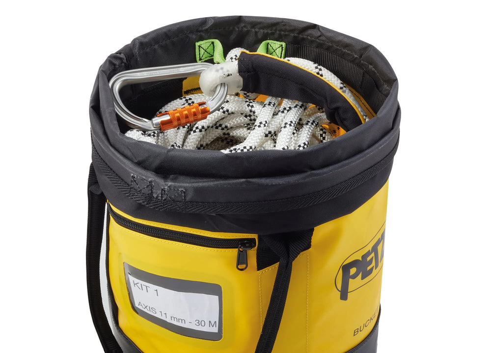 PETZL BUCKET 15L dual carry handles for easy hand transport