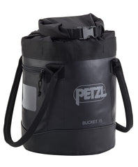 PETZL BUCKET 15L self-standing bag keeps rope organized on site