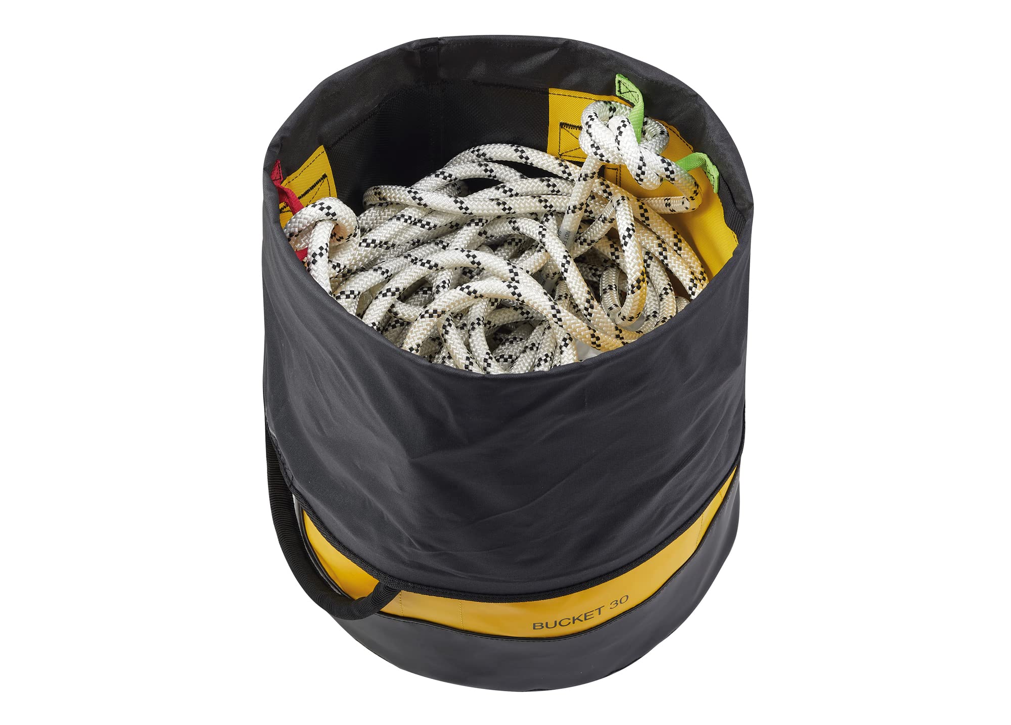 Petzl Bucket rope bag woven with durable waterproof fabric for rugged use.