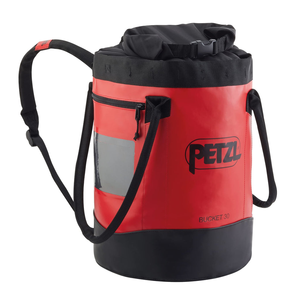 Petzl Bucket rope bag self-standing design keeps rope clean and accessible.