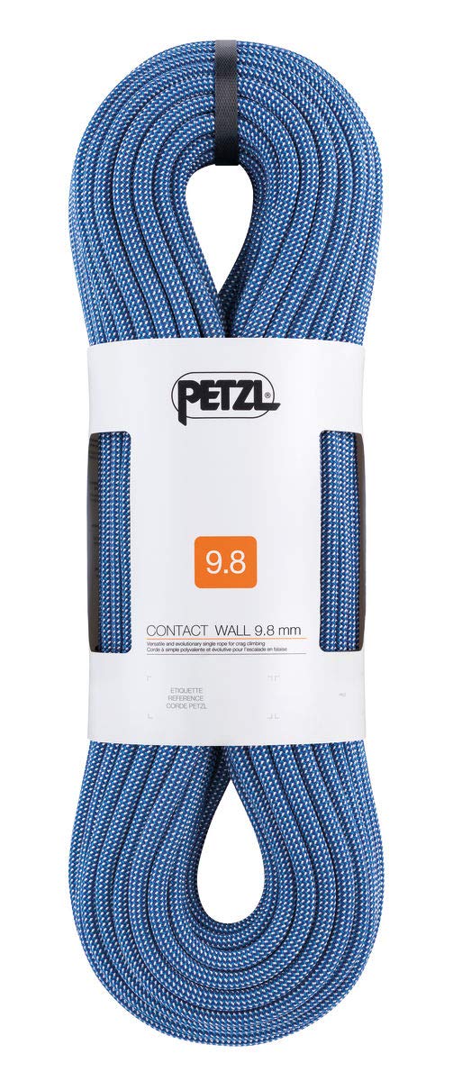 PETZL Contact Wall 9.8mm 30m rope optimized for gym use with rope preservation benefits.