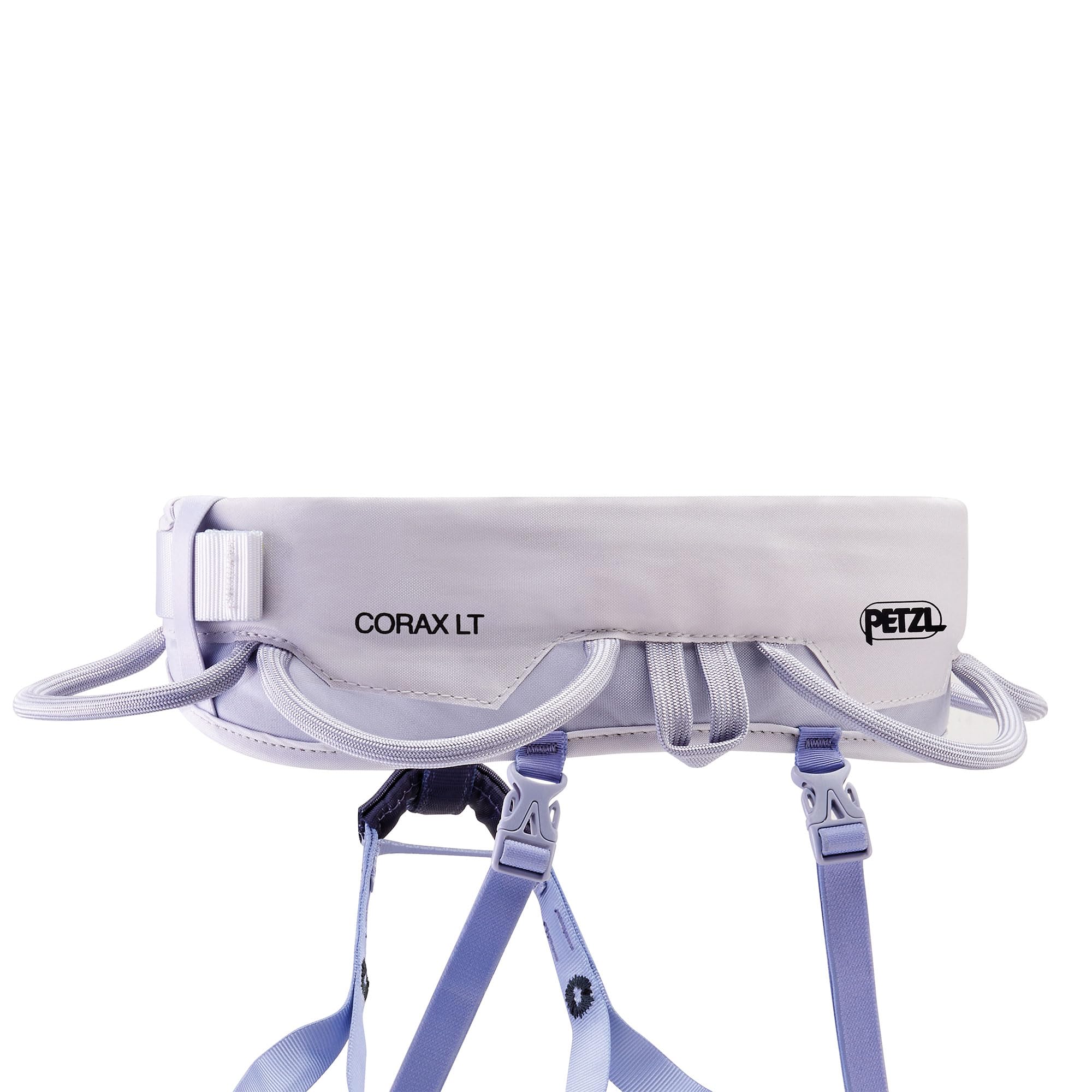 PETZL Corax LT women's harness frame technology distributes weight for even support.