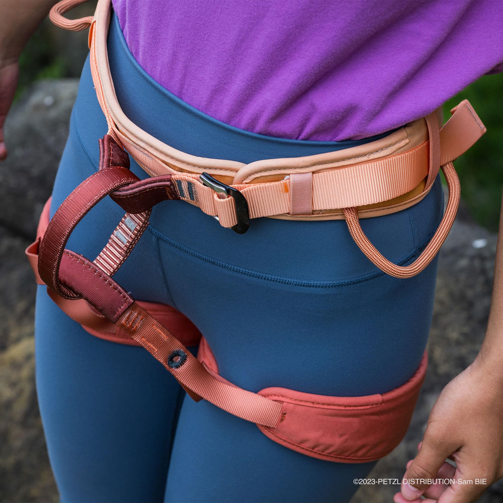 Five-size range helps find the right fit for many climbers.