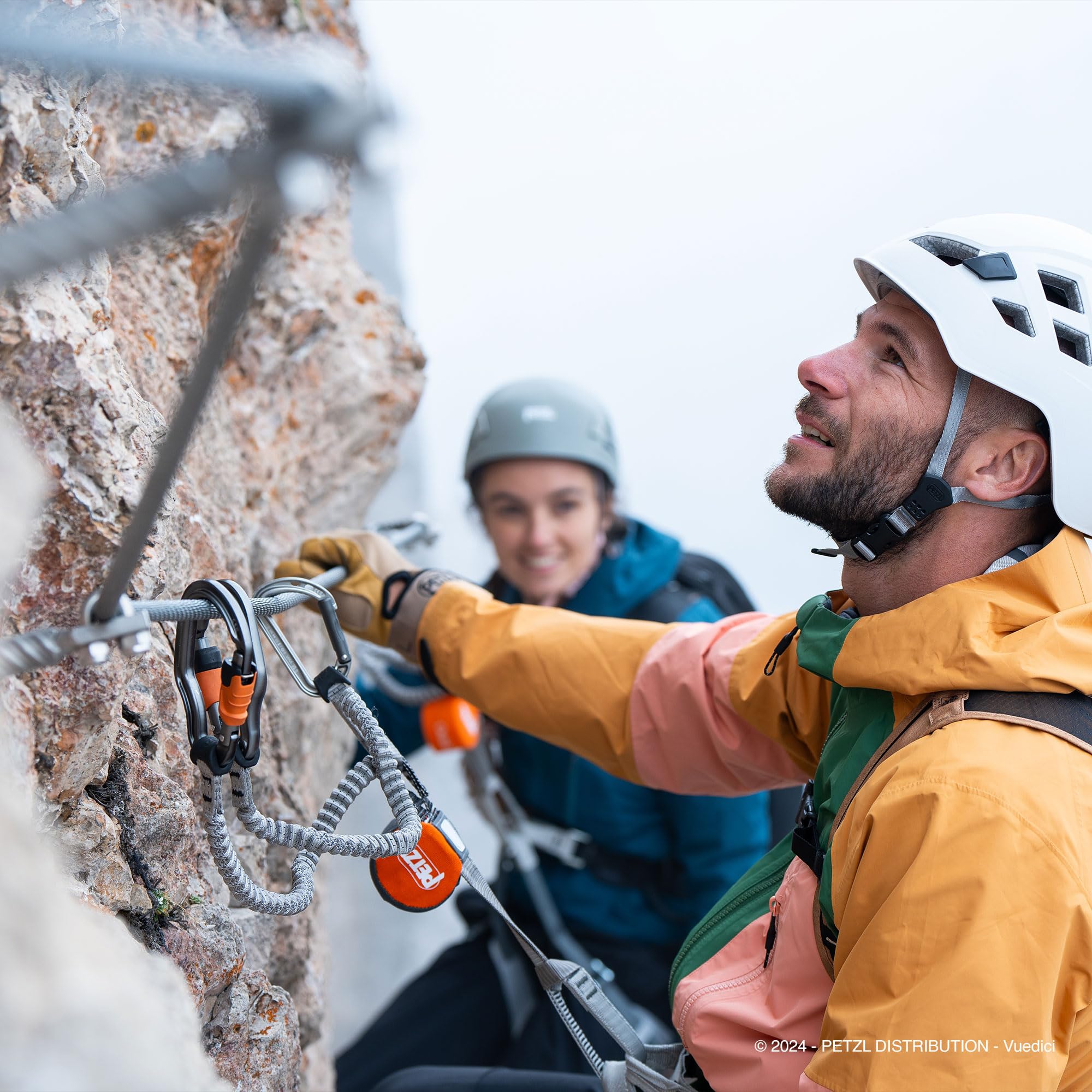 Petzl Cordex ergonomic-cut enables precise carabiner and rope manipulation