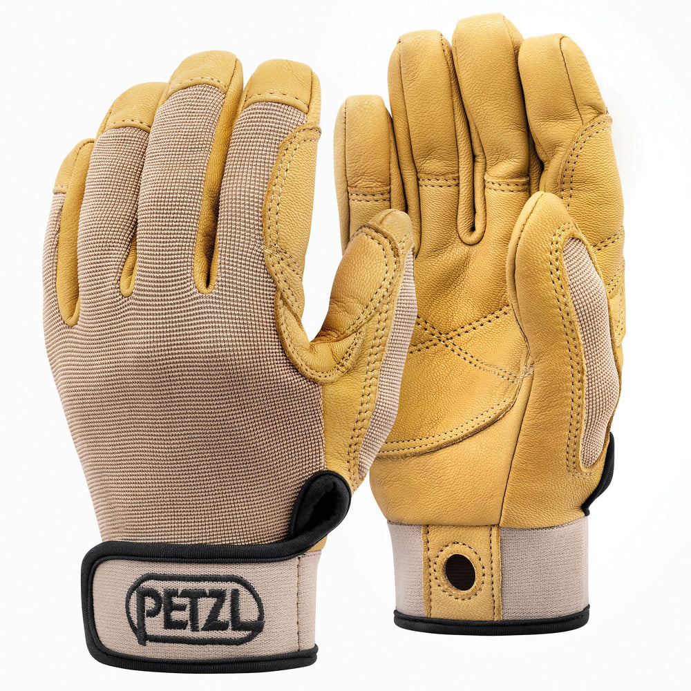 Petzl Cordex gloves leather-palm for durable grip during belay and rope work