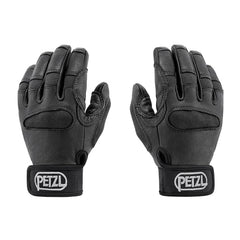 PETZL Cordex Plus gloves cuff view featuring carabiner hole for harness attachment.
