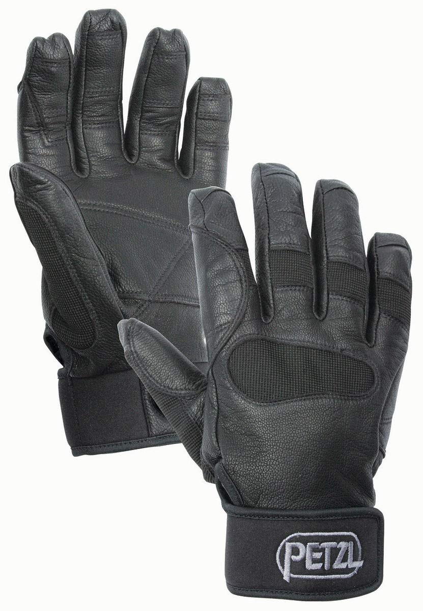 Petzl Cordex Plus reinforced belay gloves, palm area ideal for long rappels and heavy use.