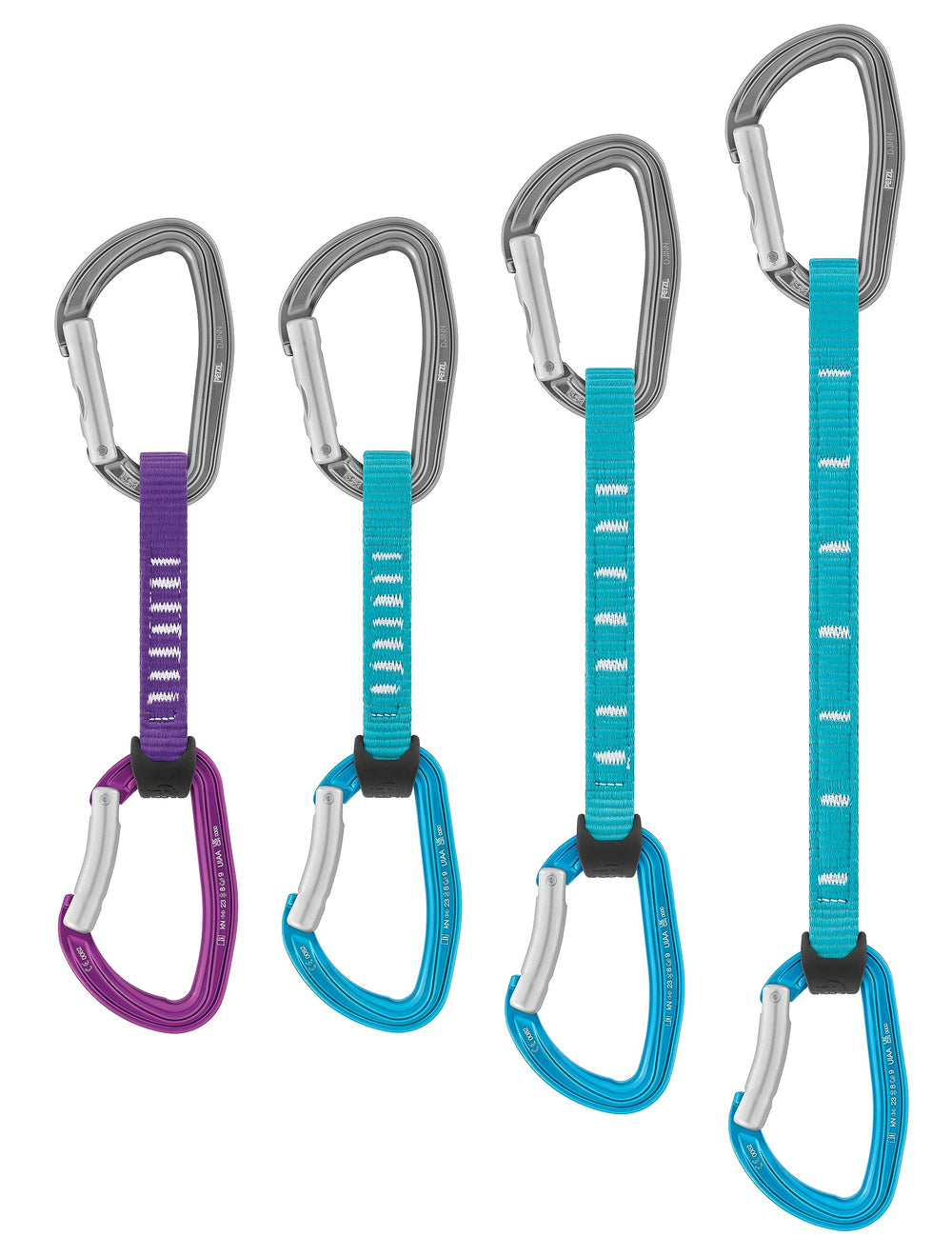 Petzl DJINN AXESS rope-side quickdraw optimized for smooth rope glide.