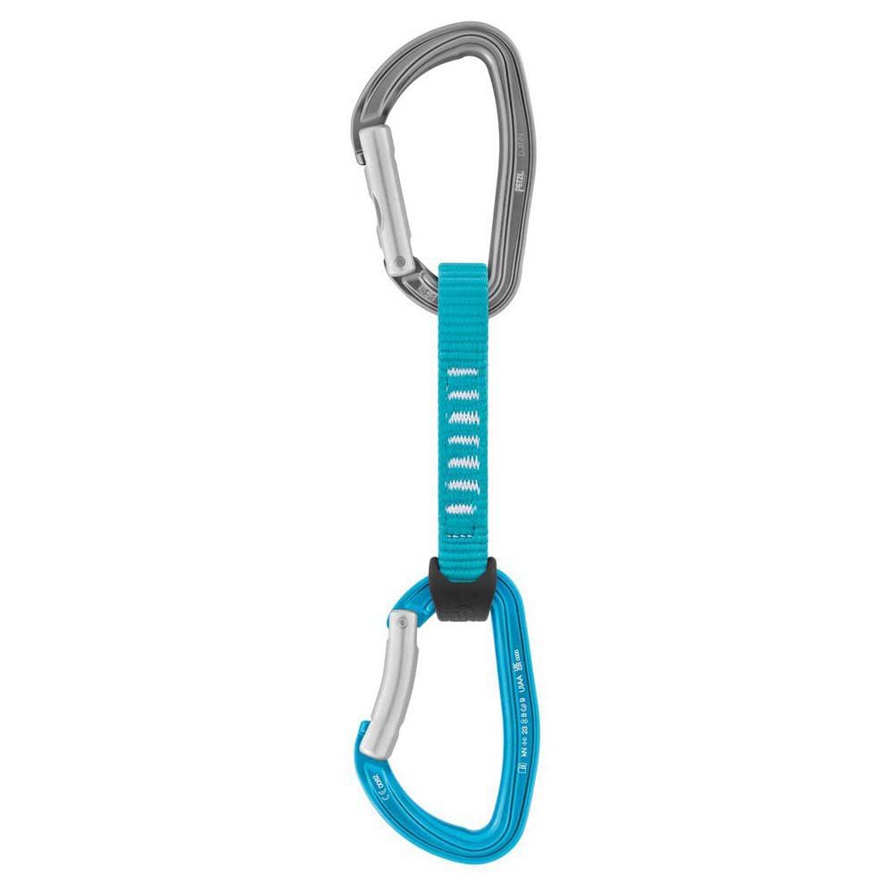 Petzl DJINN AXESS wide rope contact surface enhances glide and reduces wear.