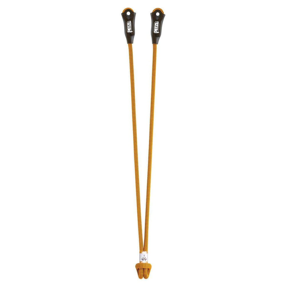 Petzl Dual Canyon Club Lanyard close-up buckle for secure, quick-release canyoning setups.