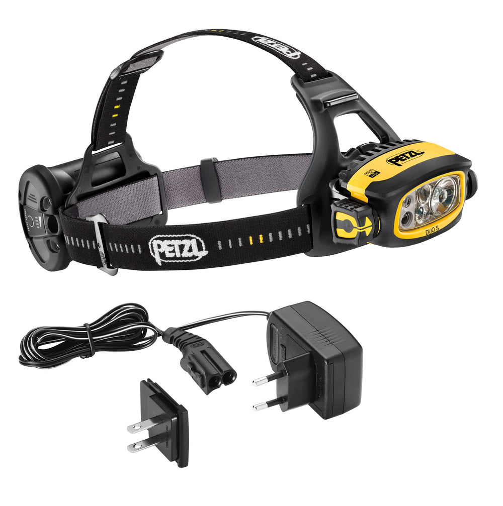 PETZL DUO S charging kit provides quick top-ups for long shifts.