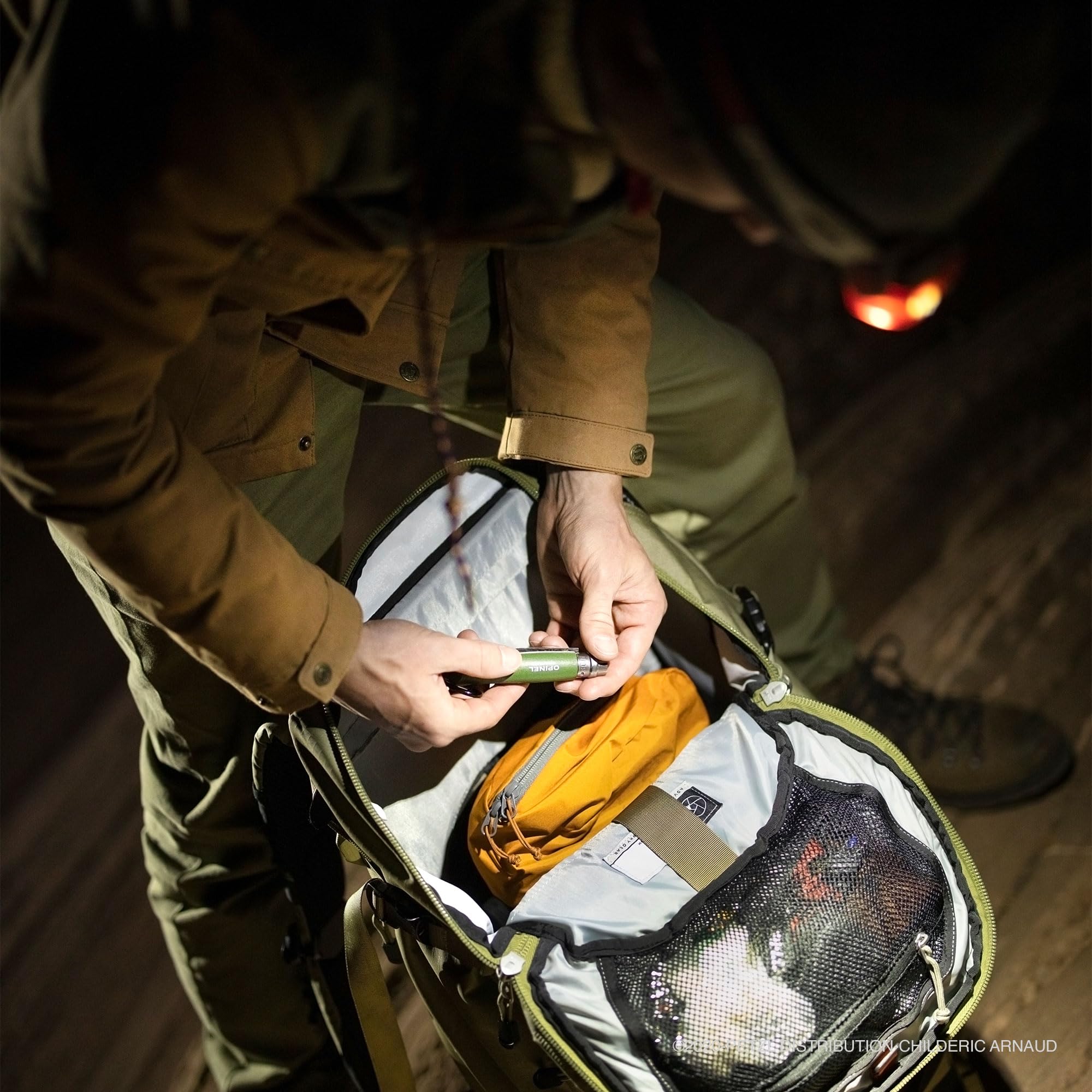 Petzl e+LITE carry-case storage example in toolkit