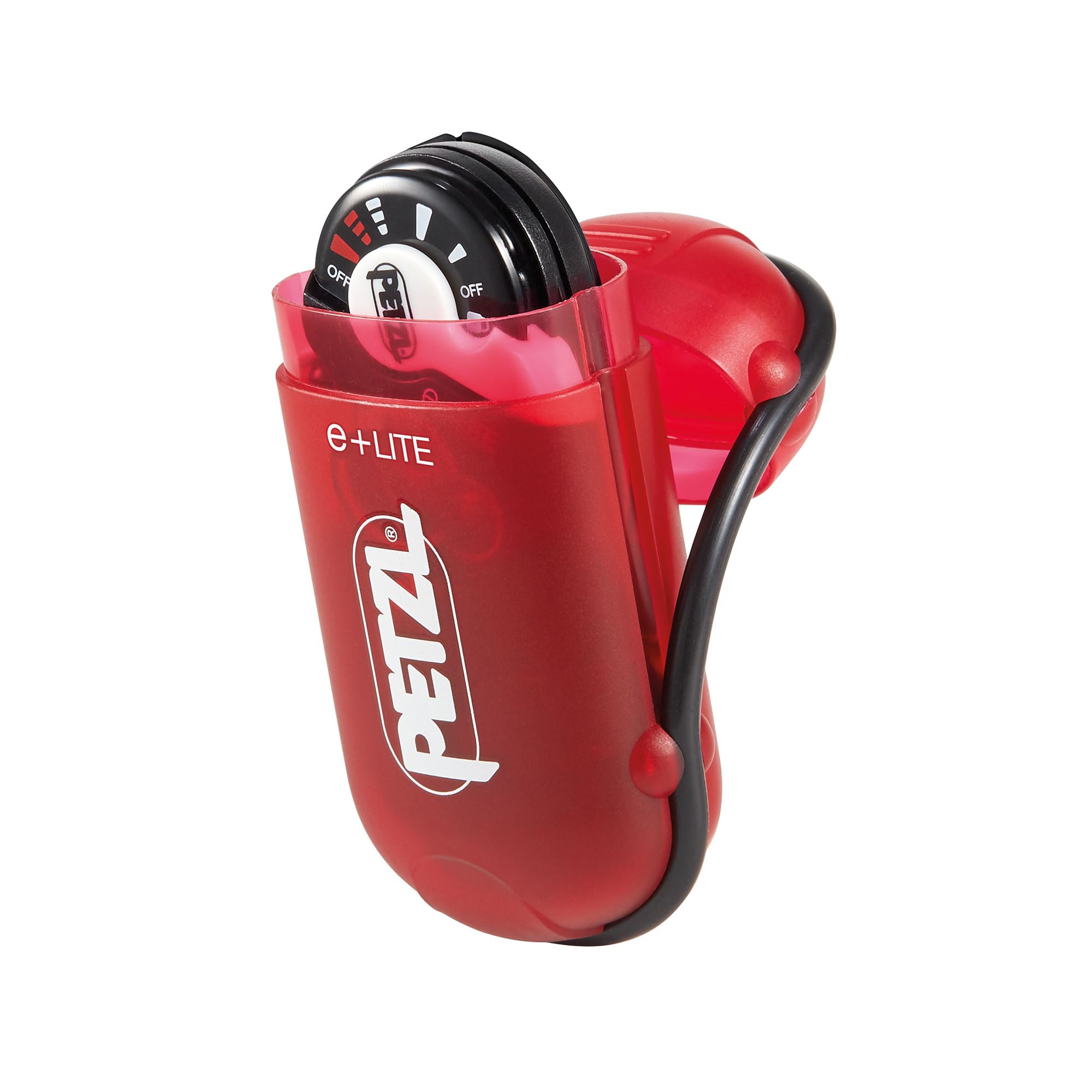 Petzl e+LITE white light and red strobe for visibility