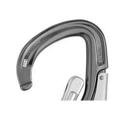 Petzl Eashook Open Connector featuring automatic locking gate for secure clipping.