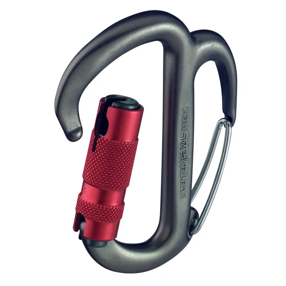 Petzl Freino twist-lock sleeve prevents snagging during maneuvers.