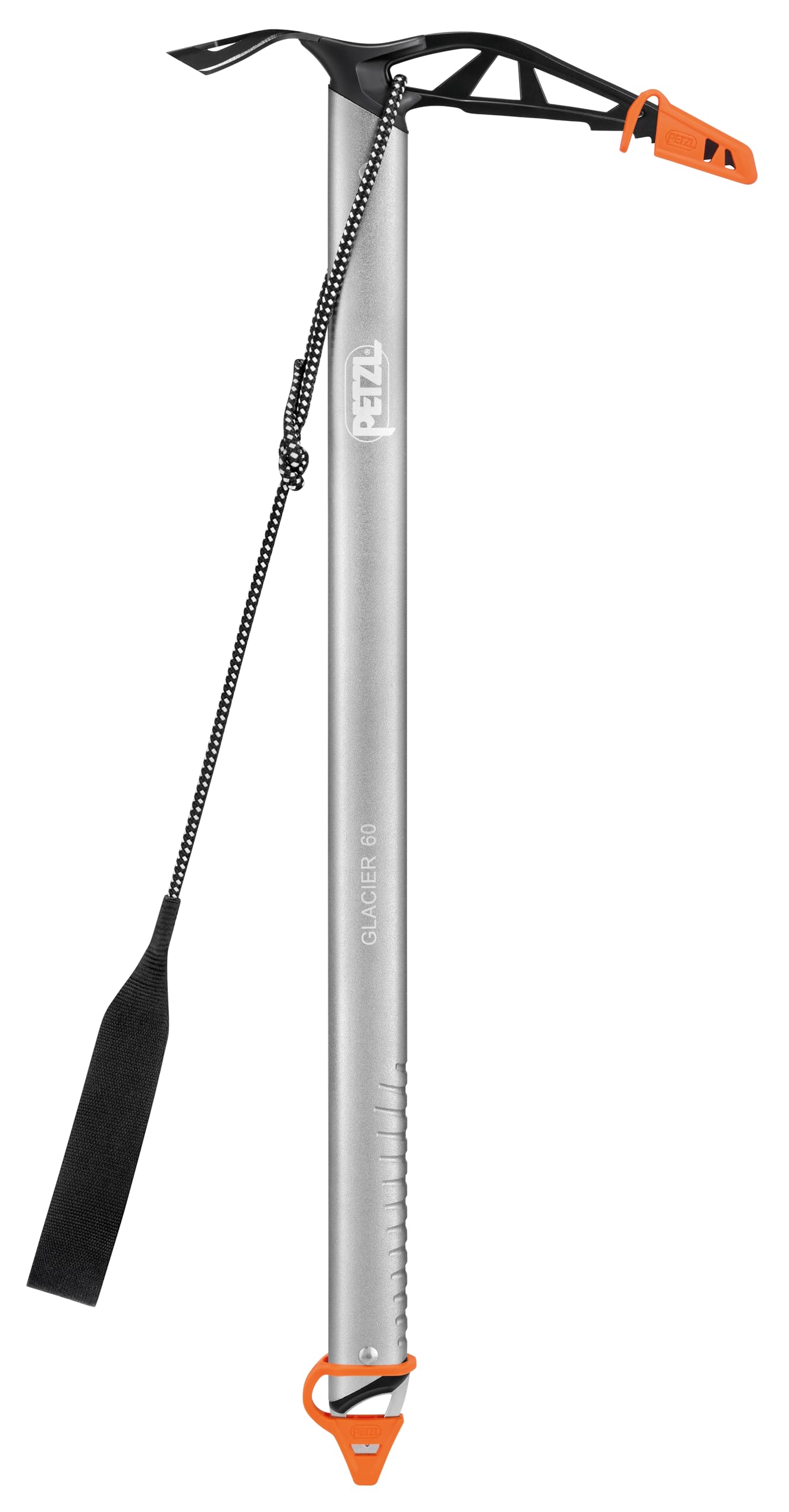 PETZL Glacier Linkin leash attached to axe for secure tool control