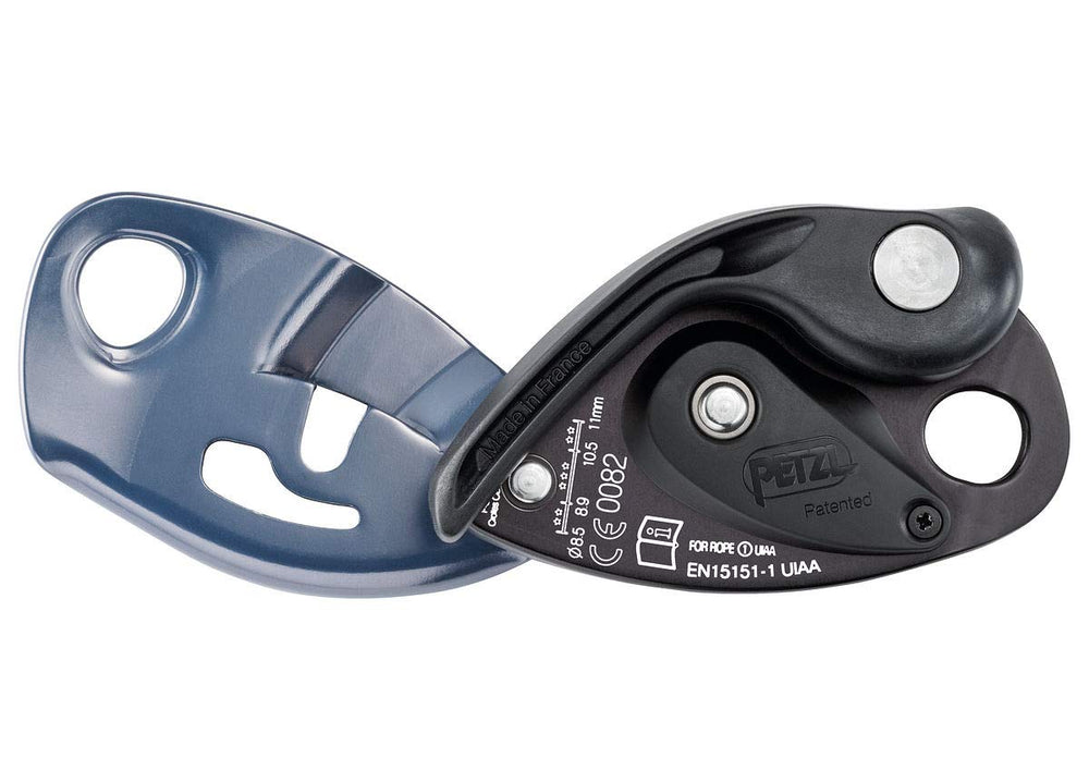 Petzl Grigri intuitive-design highlights clear rope setup to reduce mistakes.
