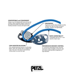 Petzl Grigri rope compatibility with 8.5–11 mm ropes offers versatile belaying.