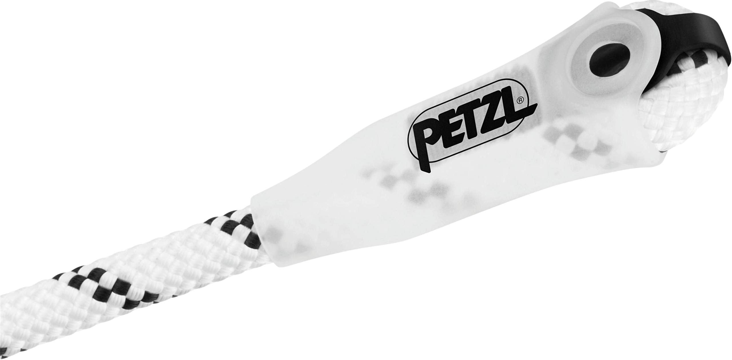 Petzl Grillon end protection sleeve demonstrates rope wear protection during use