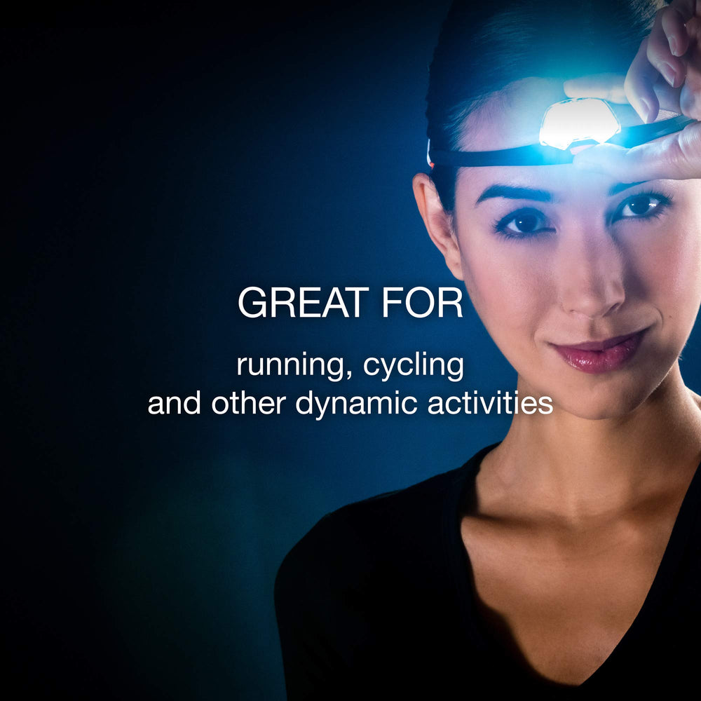 Petzl IKO CORE AIRFIT headband closeup highlighting ultralight comfort