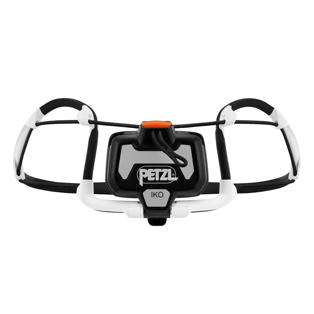 Petzl IKO headlamp mounted on a helmet for versatile activity lighting