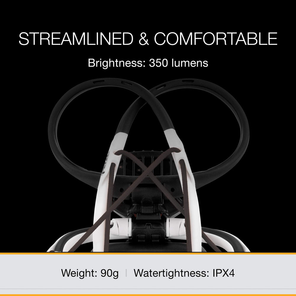 Petzl IKO rear battery pack featured for balanced weight distribution