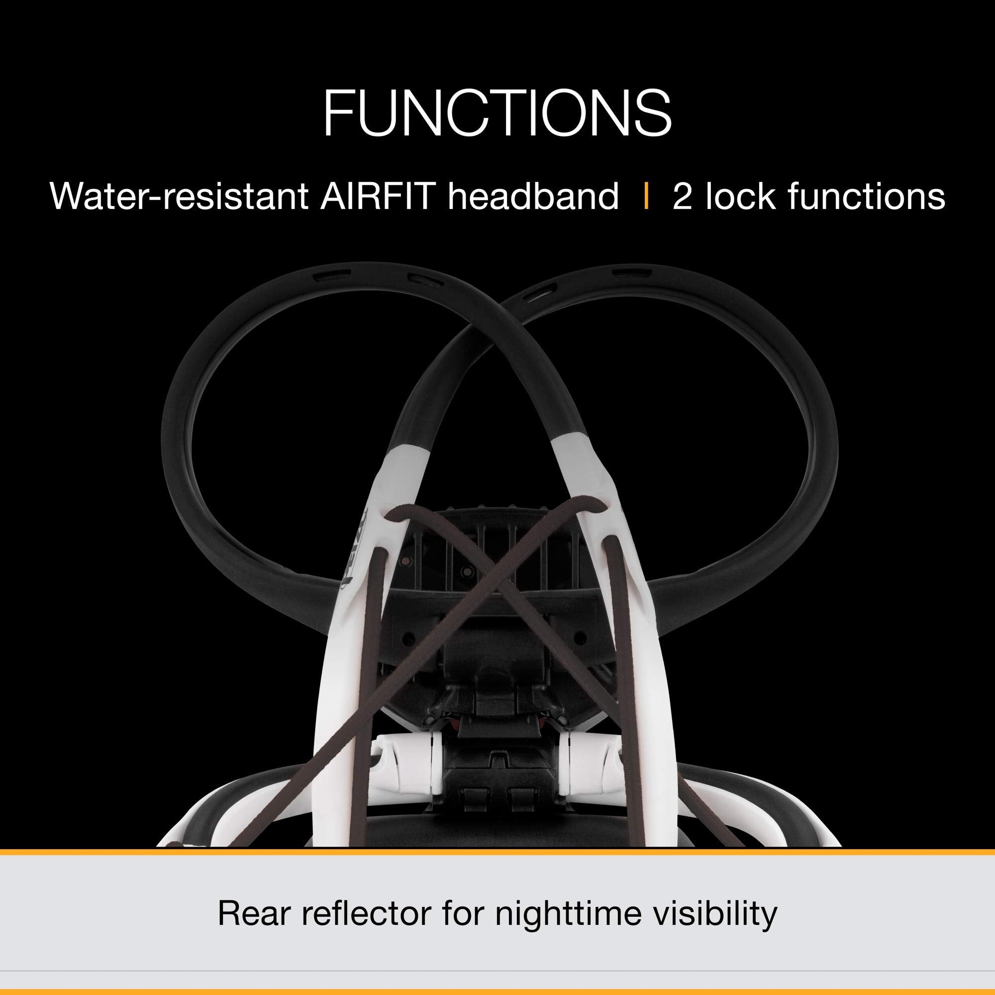 Petzl IKO headlamp mounted on a tree for rugged outdoor use