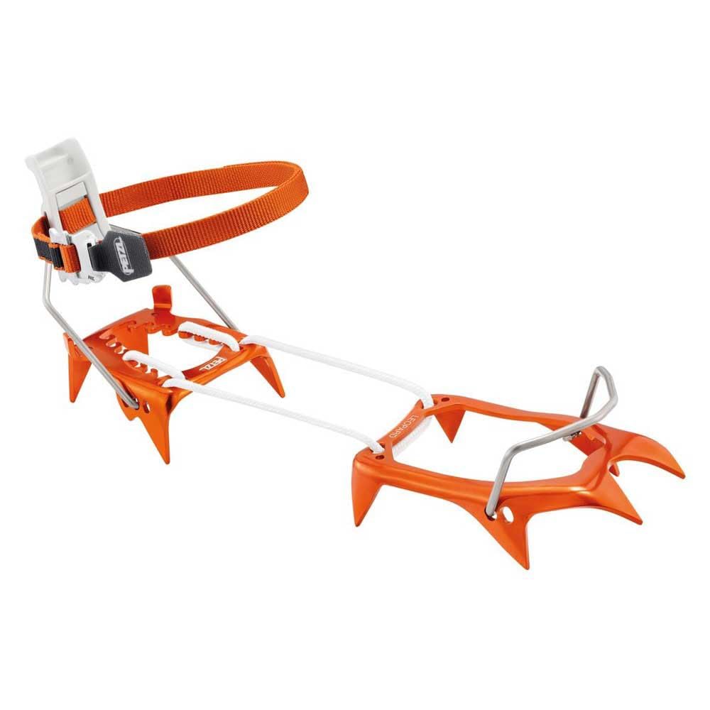 Petzl Leopard FL with LEVERLOCK FIL side view showing secure, tool-free adjustment.