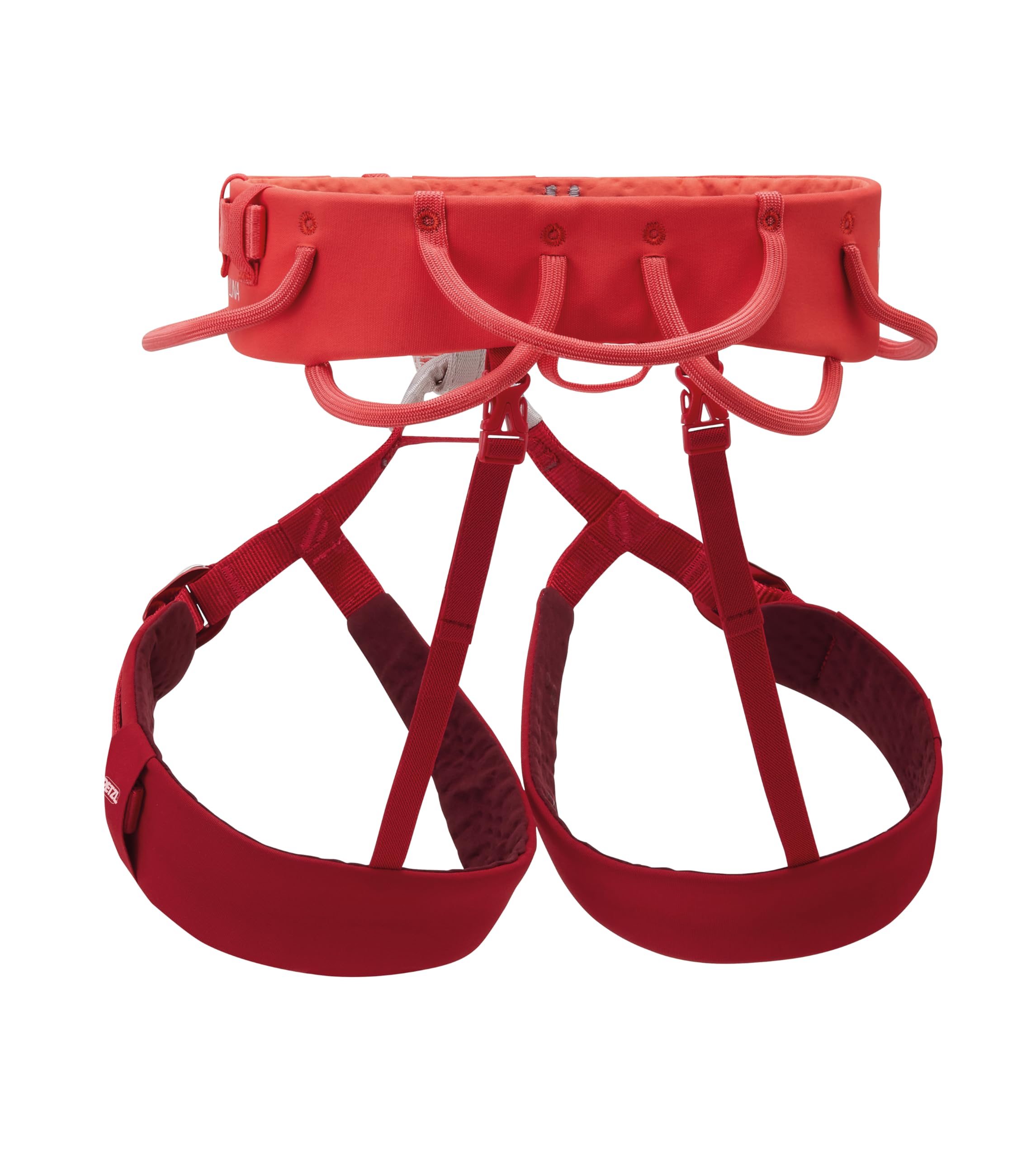 Petzl Luna front gear loops for ample gear and easy clipping.