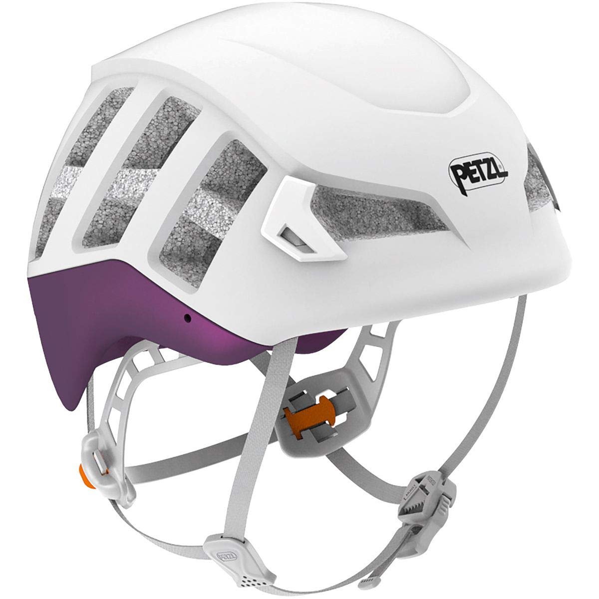 Petzl Meteor lightweight helmet in violet ideal for climbing and ski touring with ventilation