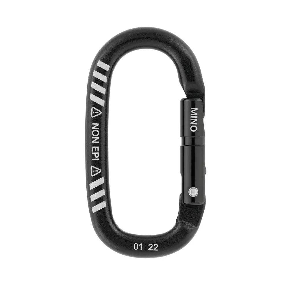 Petzl MINO Solo snag-free nose reduces snagging on gear loops.