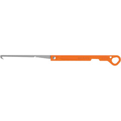Petzl Multihook serrated blade cutting rope to form anchors safely.