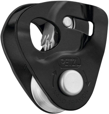 Petzl Nano Traxion pulley, compact design, enhances rope handling and efficiency in rescue scenarios