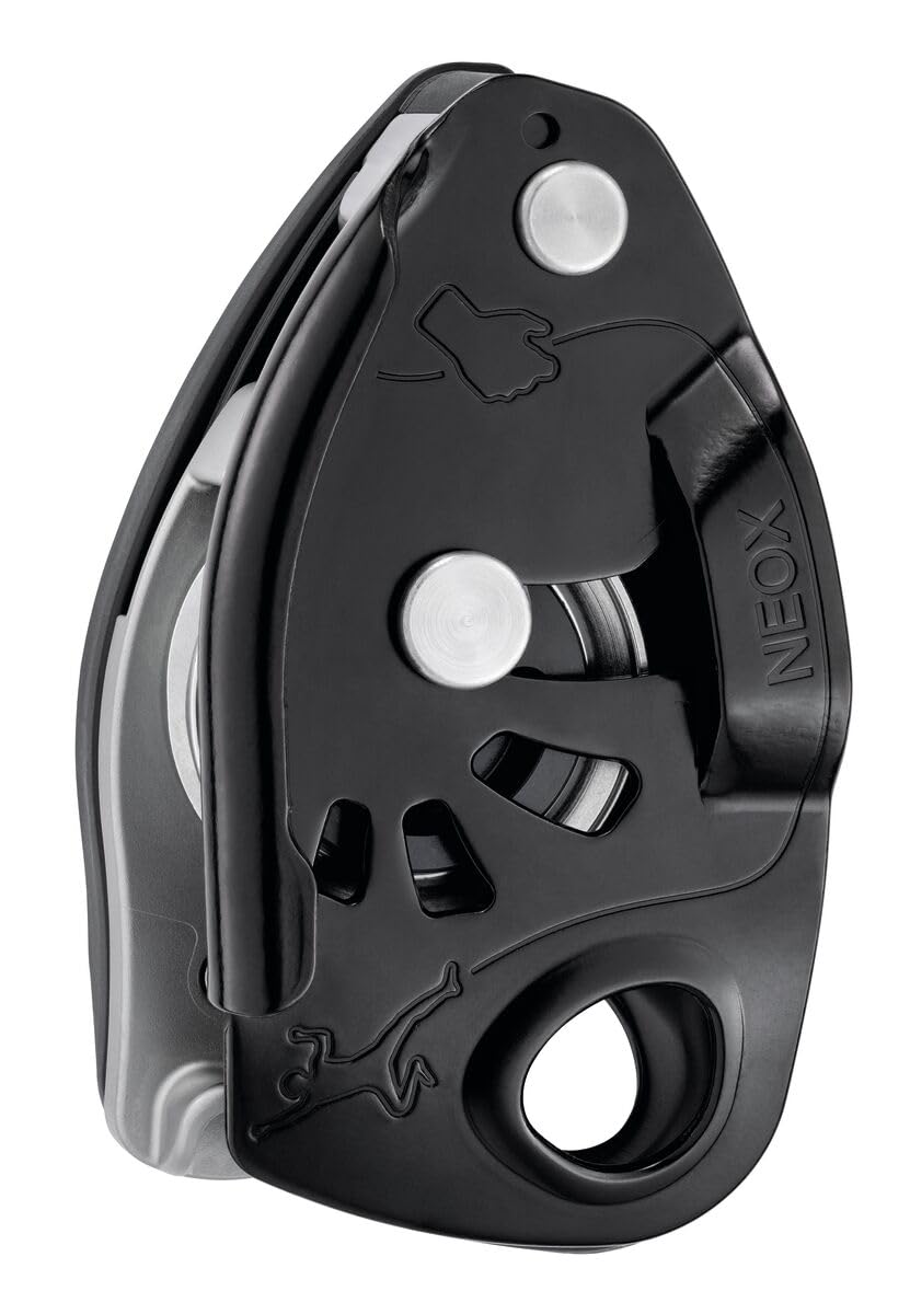 Petzl NEOX wheel pays out slack smoothly for lead climbing sessions