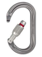 Petzl OK carabiner features Keylock design to avoid snagging during climbs.