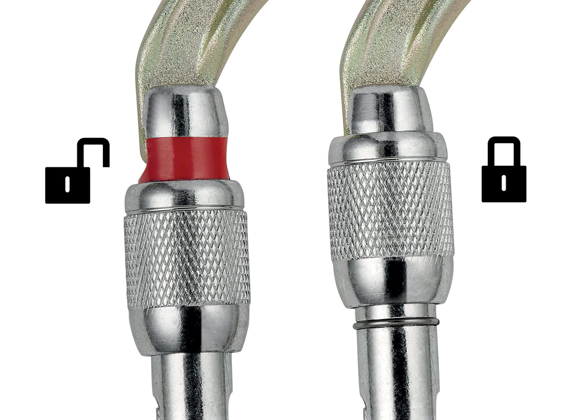 Petzl OXAN interior design with Keylock nose minimizes snagging during clipping.